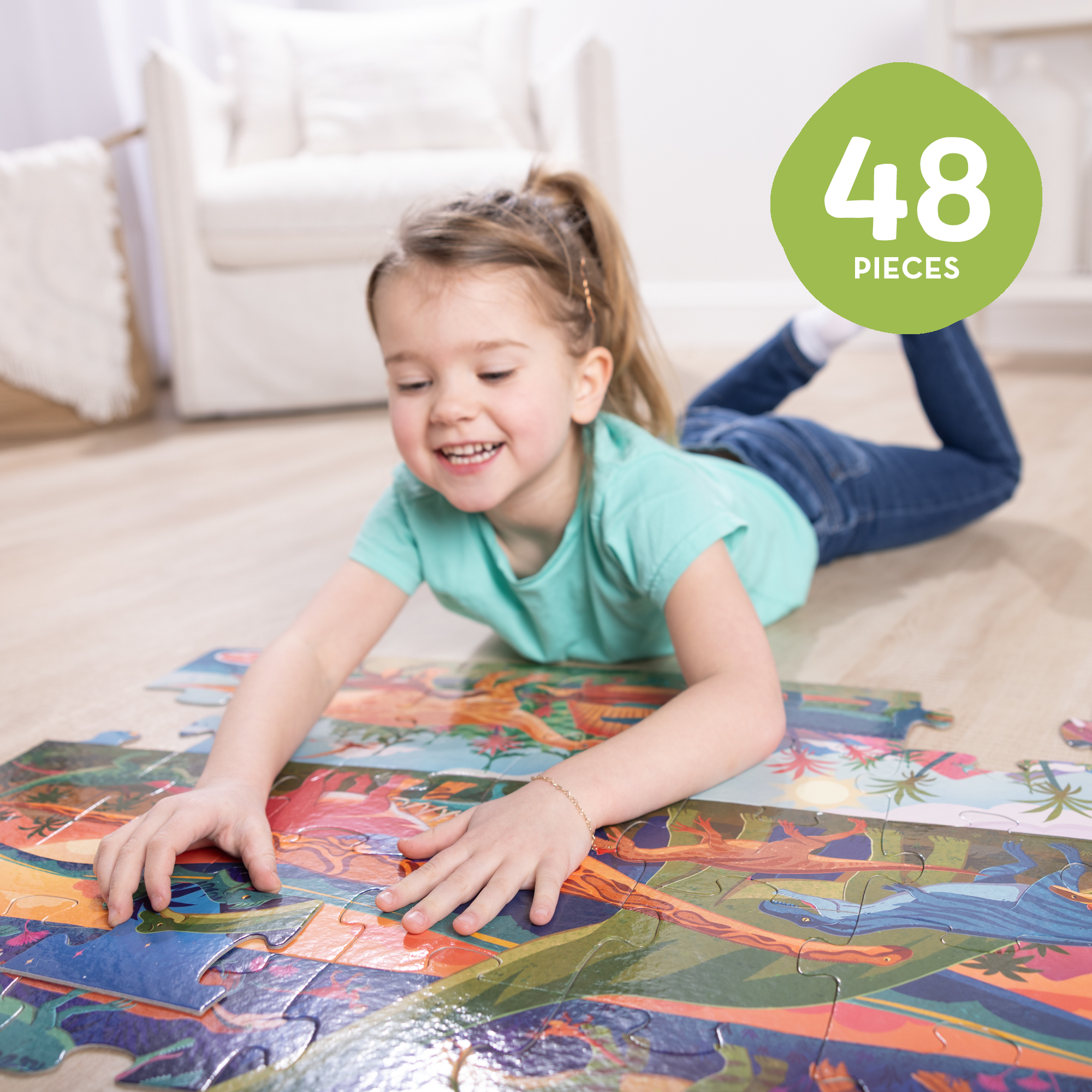 Dinosaur Floor Puzzle - 48 Pieces - Image 7