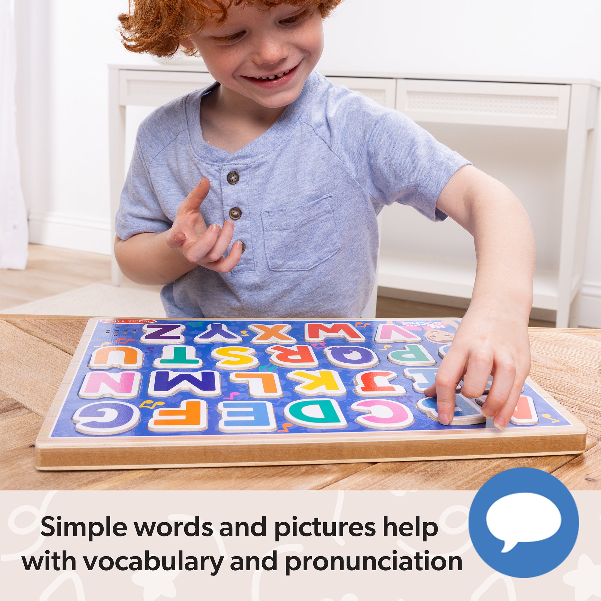 Ms. Rachel? Wooden Phonics Alphabet Sound Puzzle - 26 Pieces - Image 6