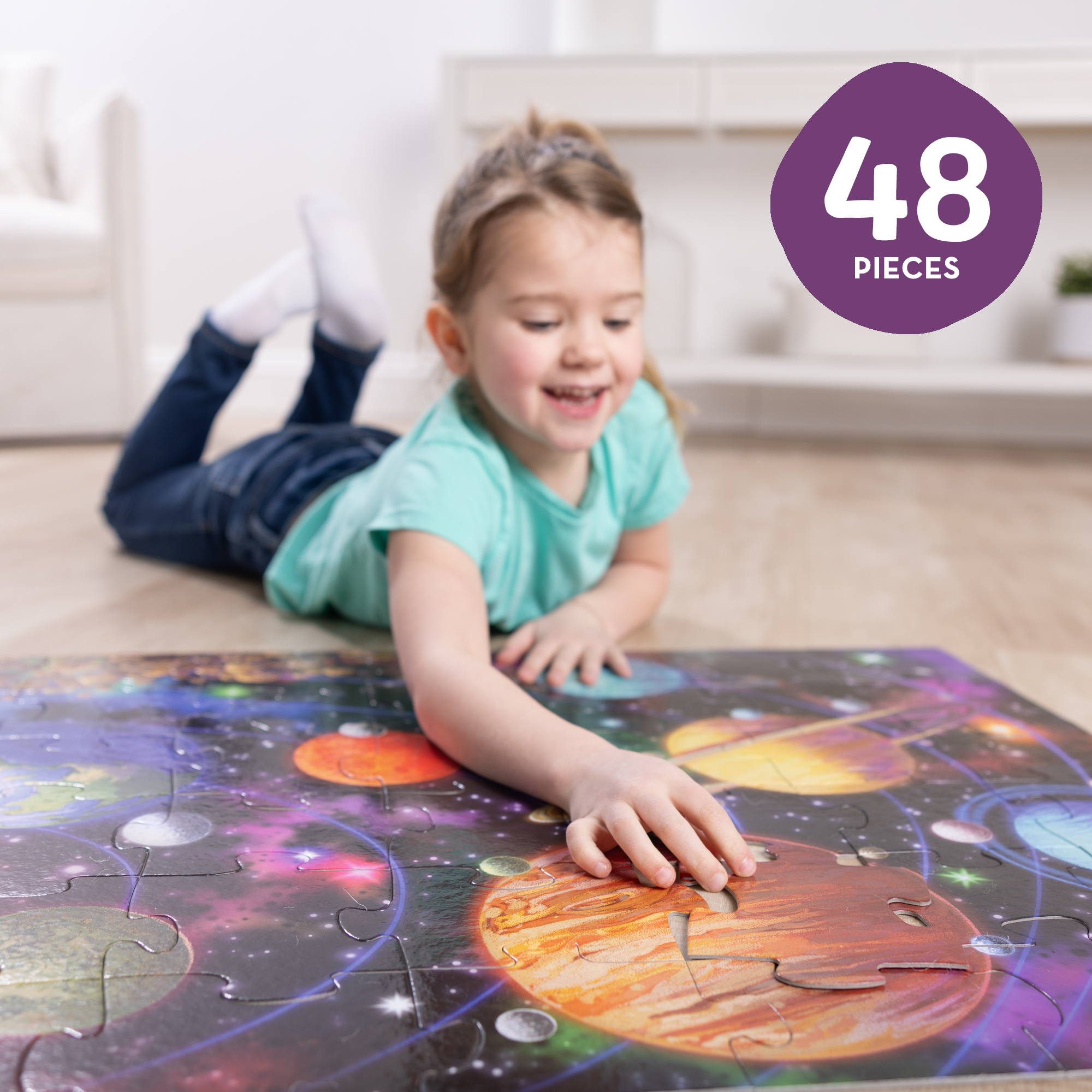 Solar System Floor Puzzle - 48 Pieces - Image 7