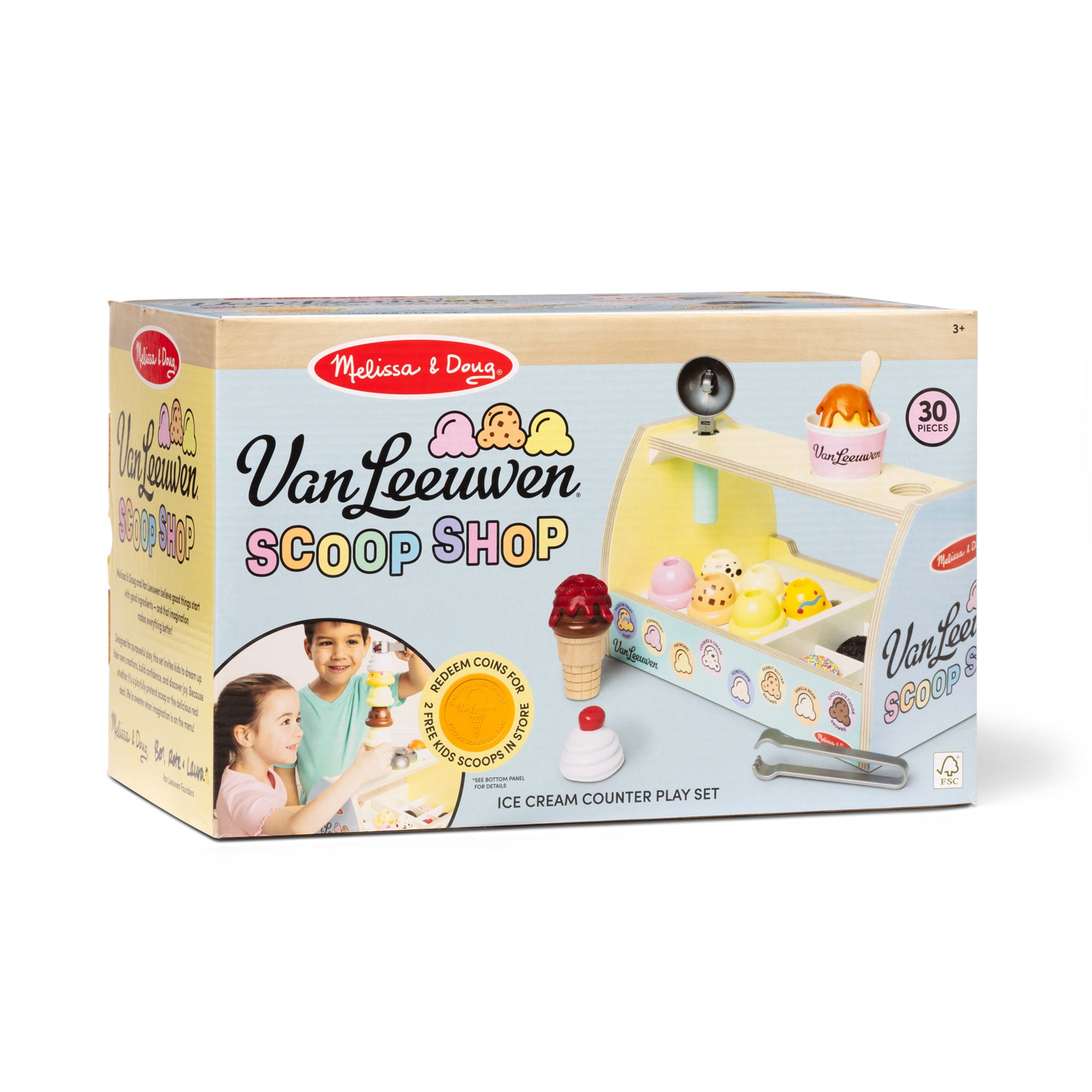 Melissa & Doug x Van Leeuwen Wooden Ice Cream Counter - Image 8