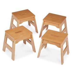 Wooden Stools ?C Set of 4