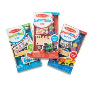 Createed by Me!??Vehicle Craft Kit 3-Pack: Plane. Train. Race Car