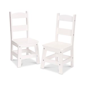Wooden Chair Pair - White