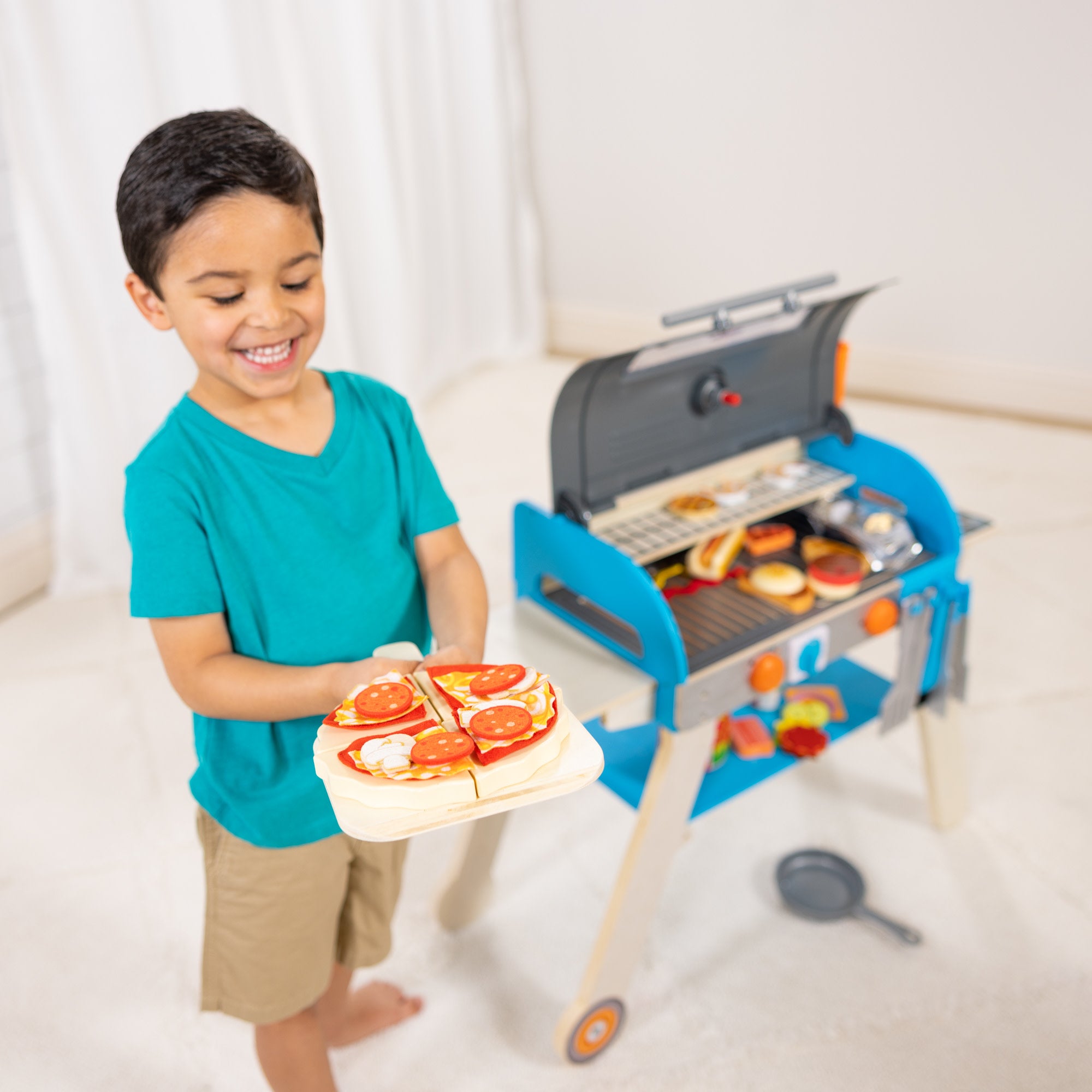 Deluxe Grill & Pizza Oven Play Set - Image 7