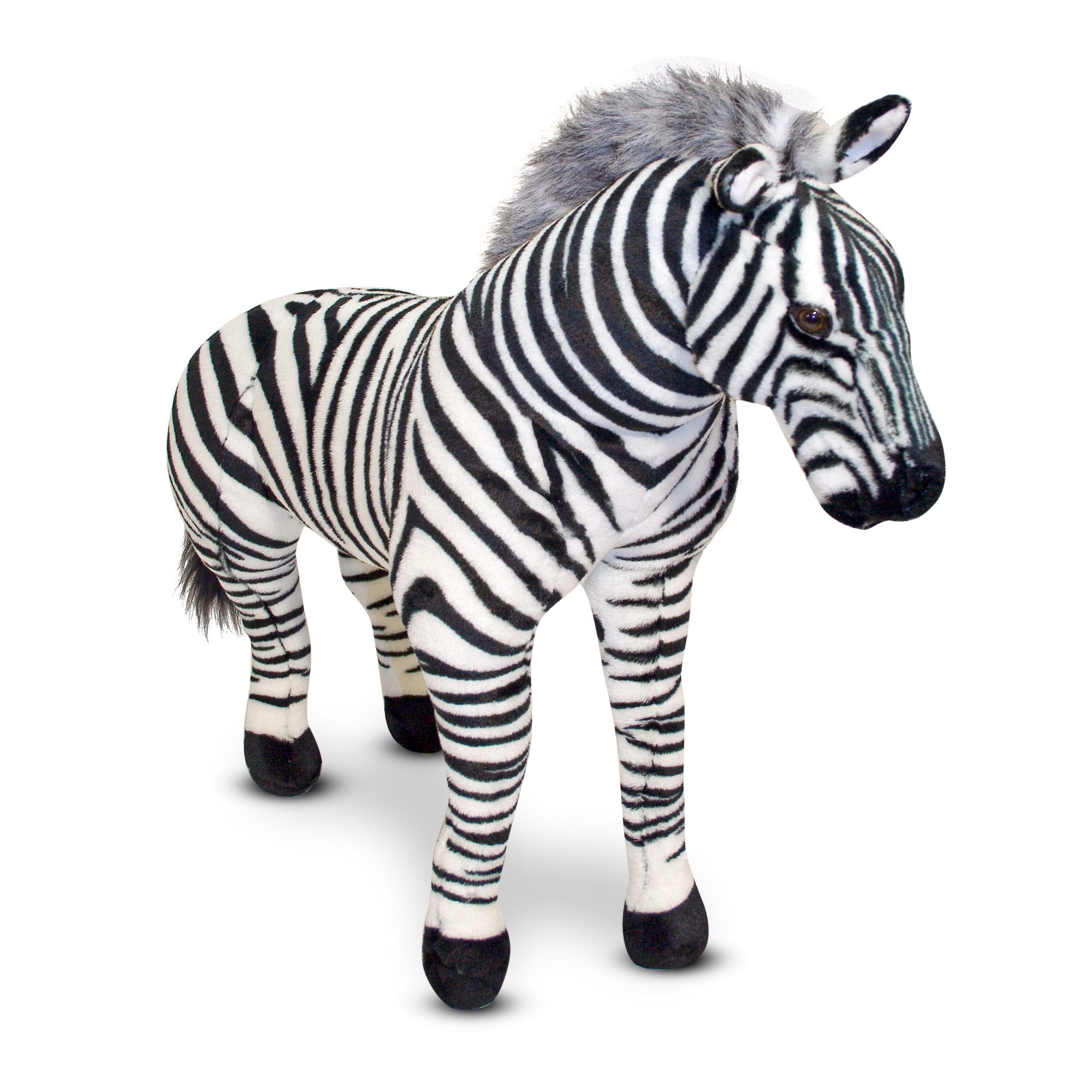 Zebra Lifelike Plush Stuffed Animal - Image 3