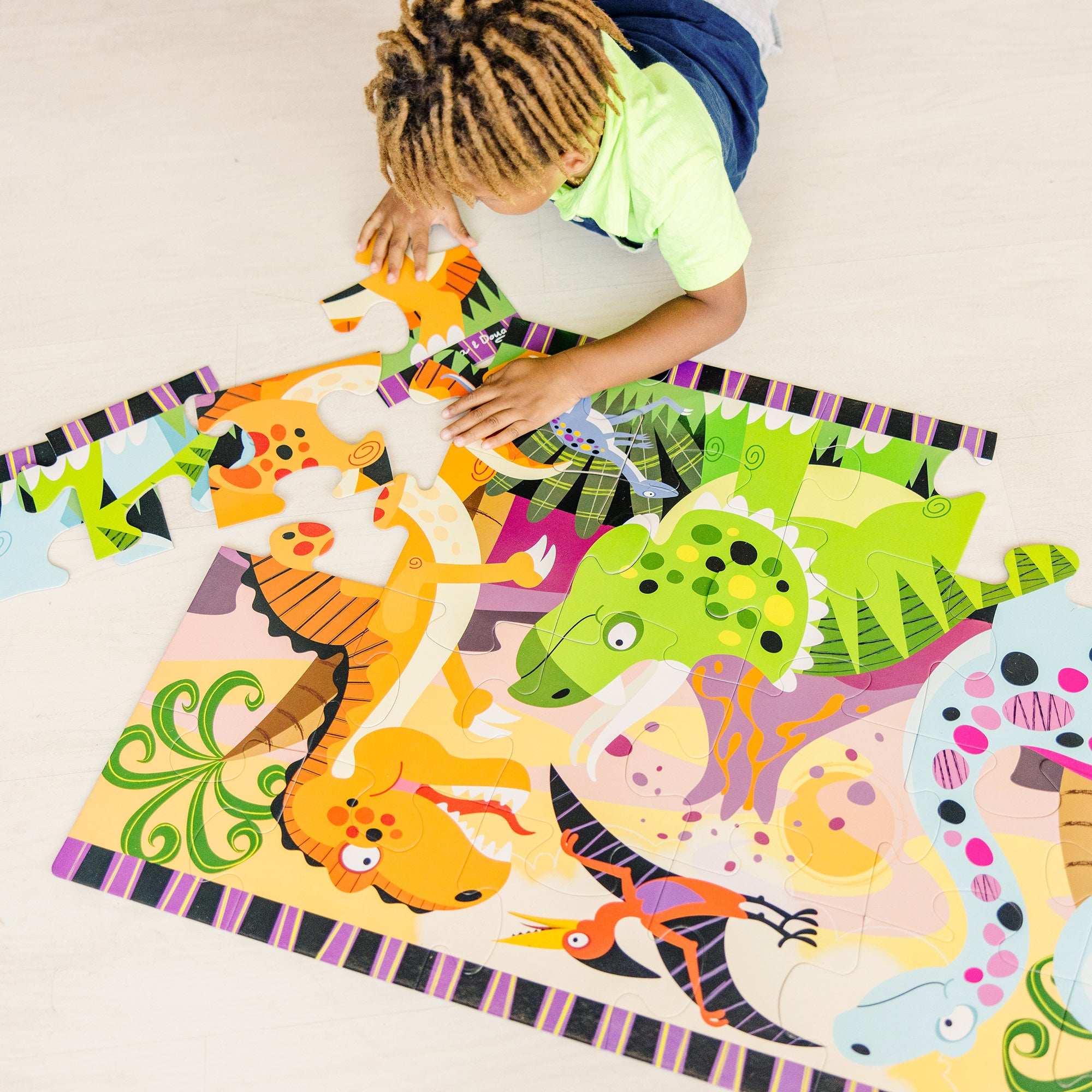 Dinosaur Dawn Floor Puzzle - 24 Pieces - Image 7