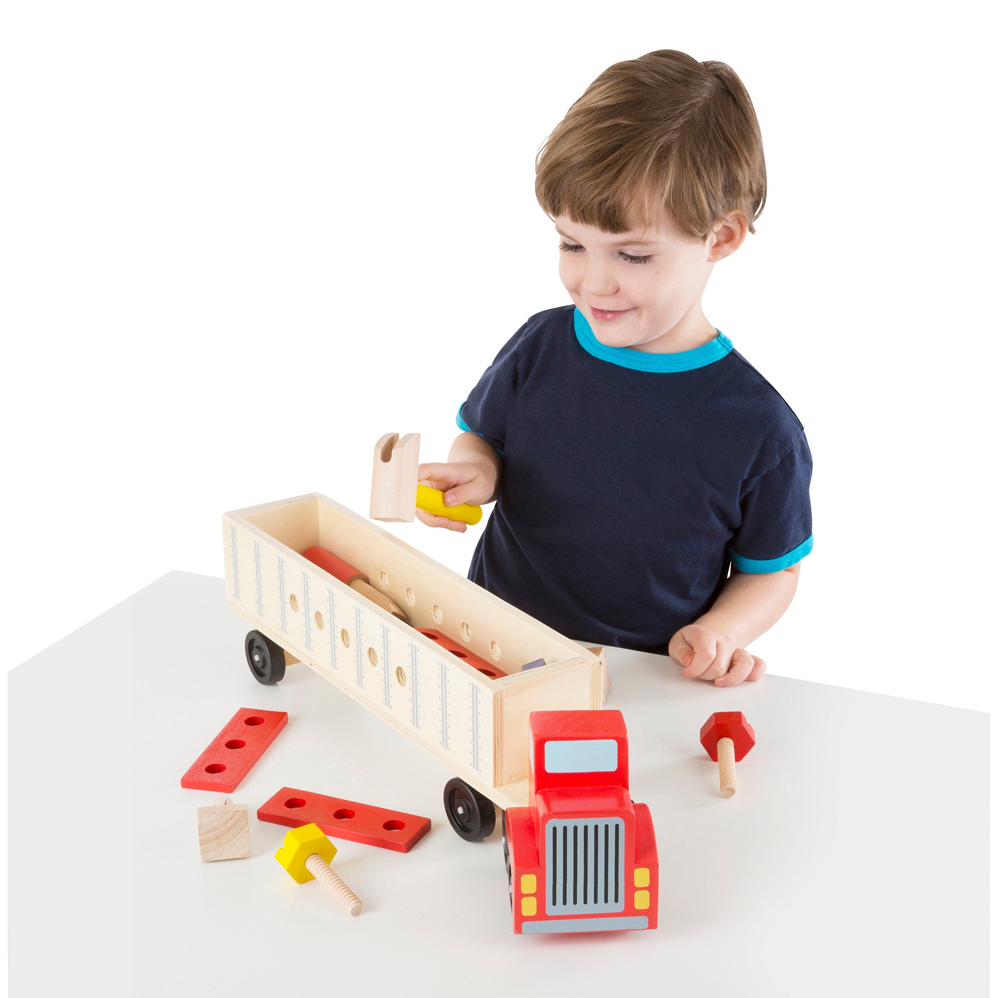 Wooden Big Rig Building Set - Image 8