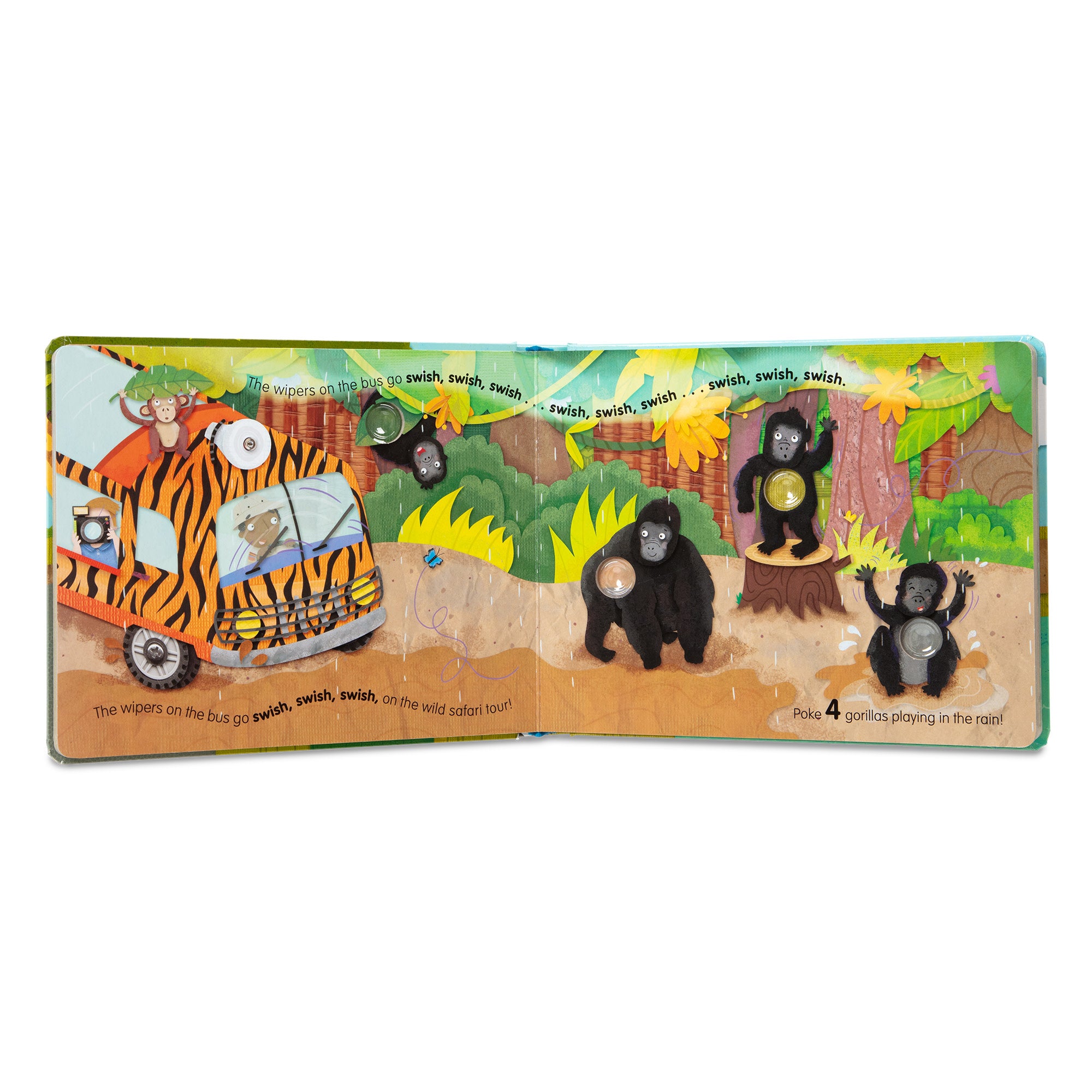 Poke-a-Dot: The Wheels on the Bus Wild Safari Board Book - Image 9