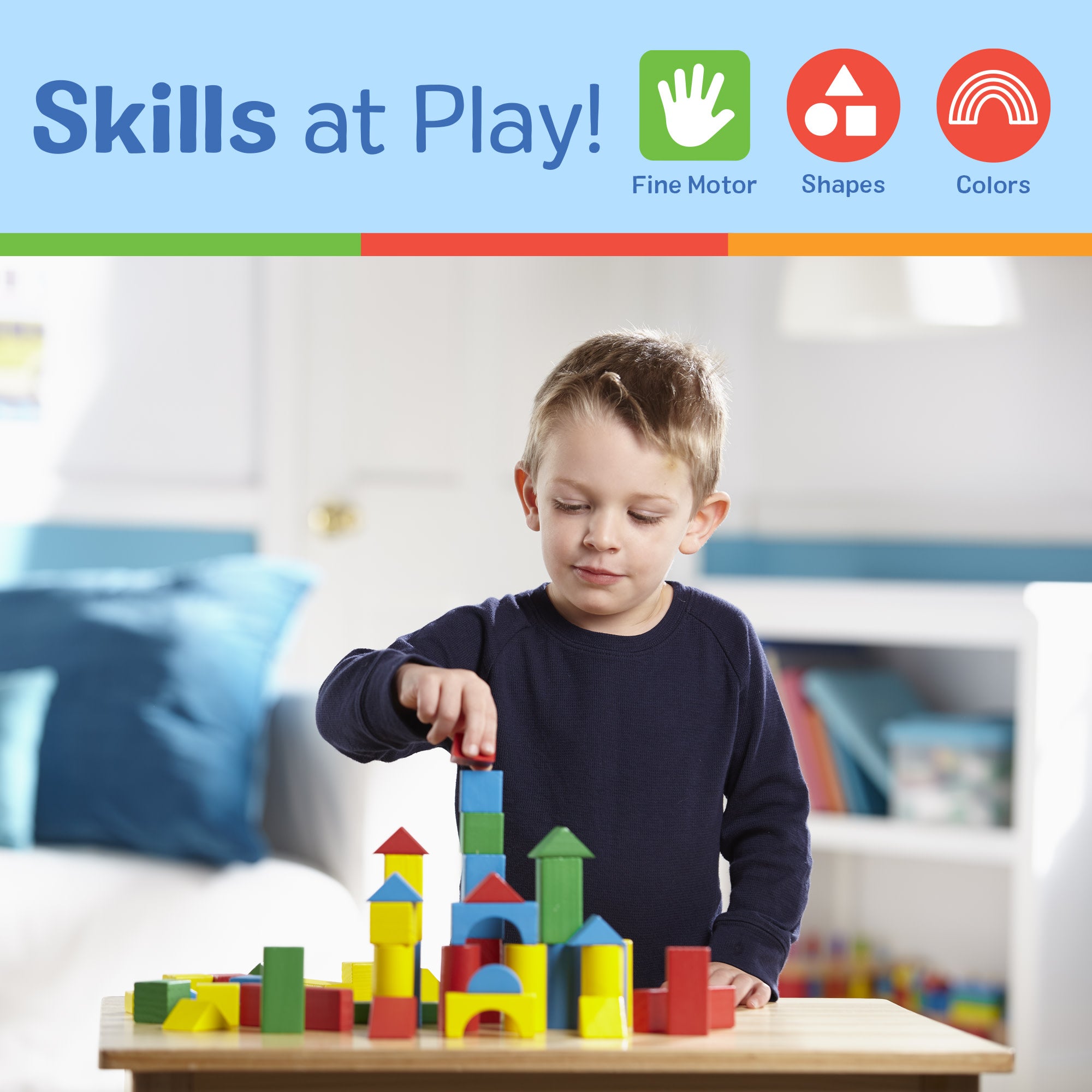 100-Piece Wood Blocks Set - Image 5