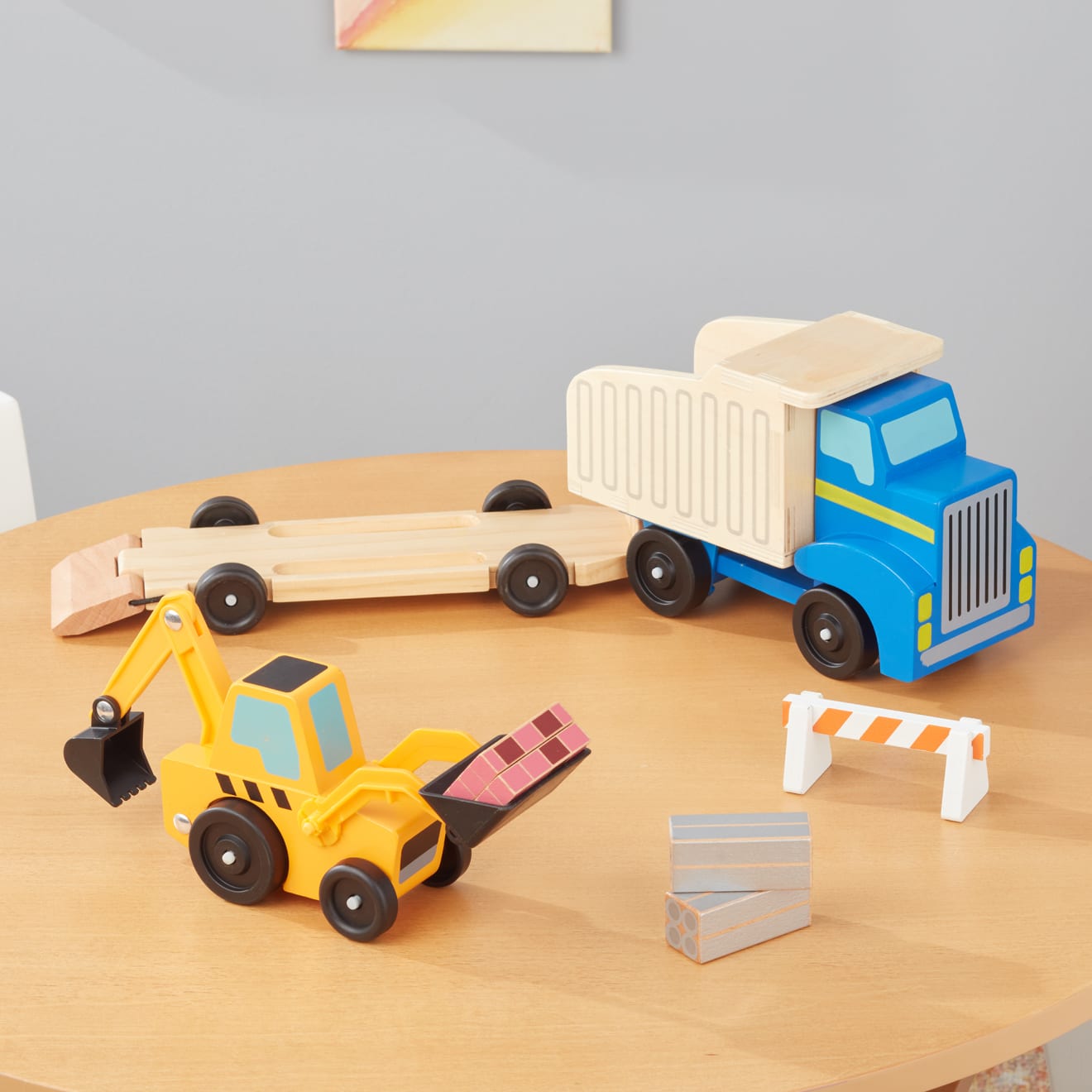Classic Toy Dump Truck & Loader - Image 9