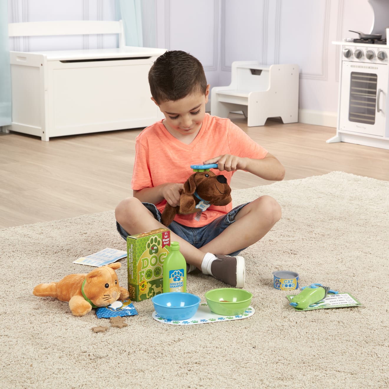 Feeding & Grooming Pet Care Play Set - Image 6
