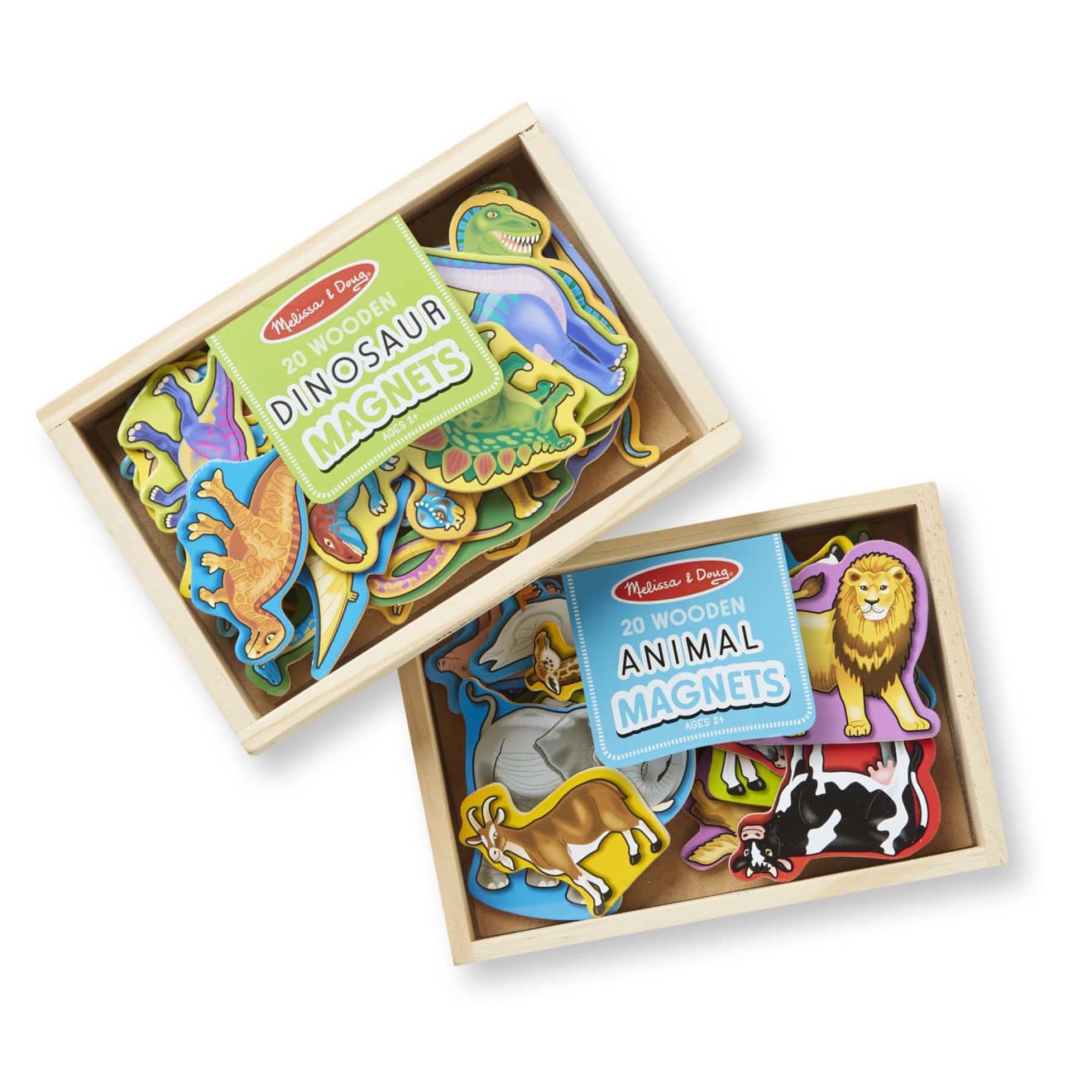 Wooden Magnets Bundle - Animals and Dinosaurs