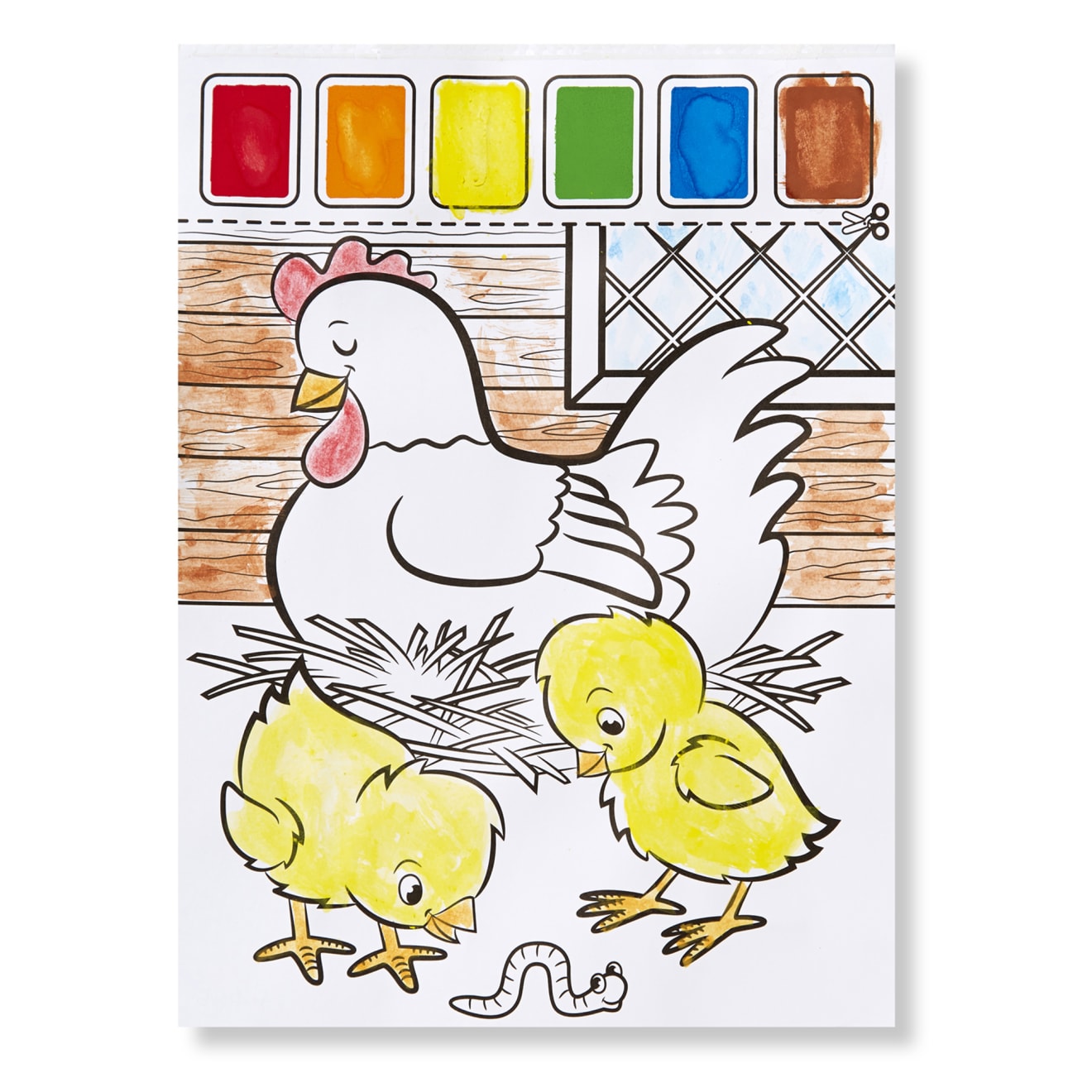 Farm Animals Paint with Water Kids' Art Pad - Image 3