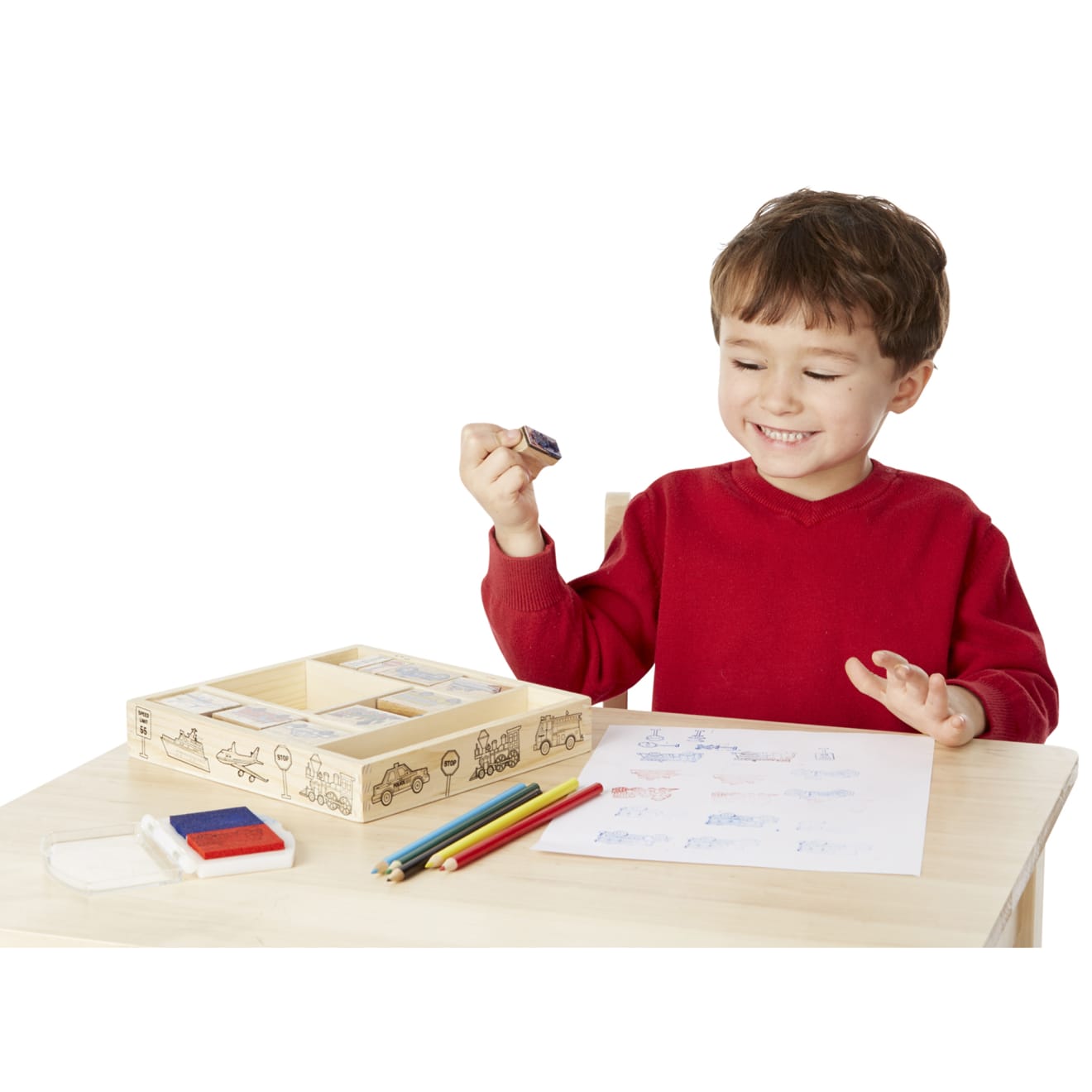 Wooden Stamp Set - Vehicles - Image 7