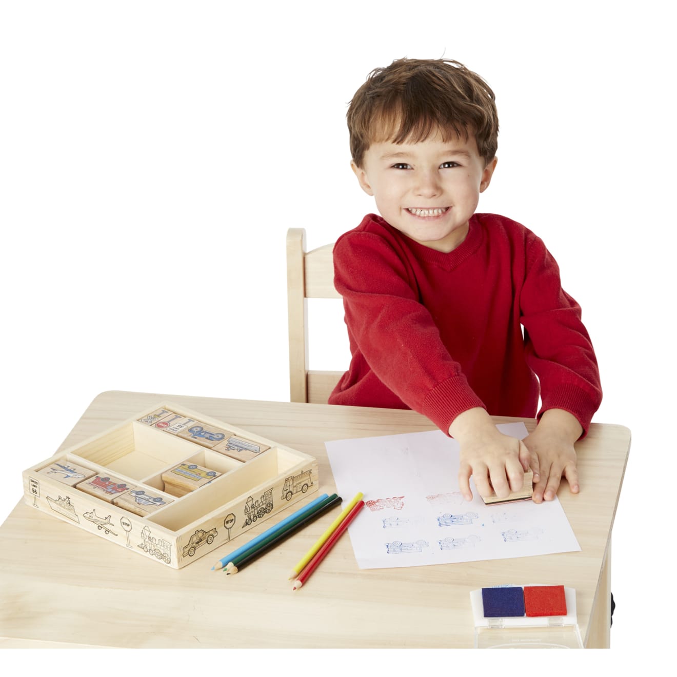 Wooden Stamp Set - Vehicles - Image 9