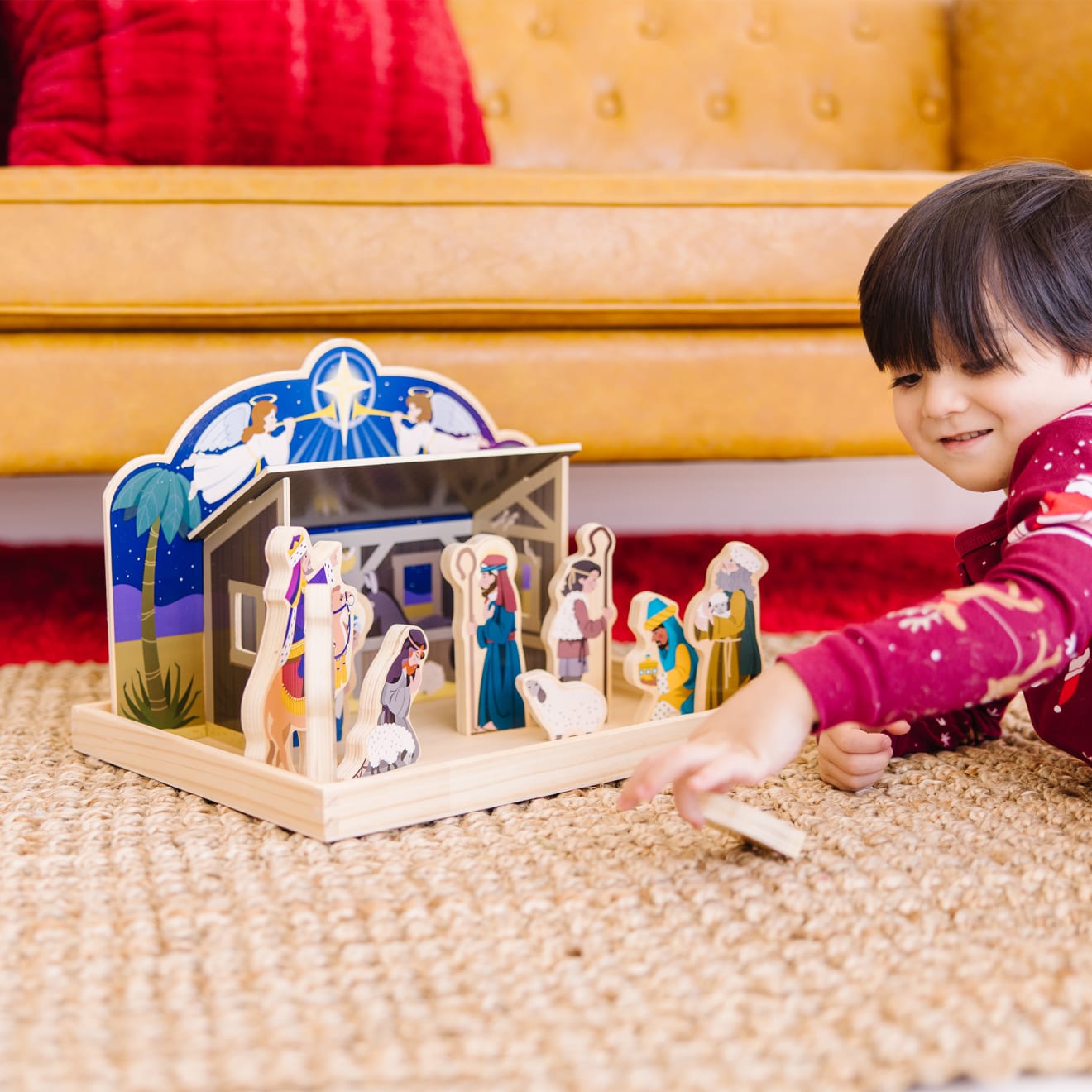 Wooden Christmas Nativity Set - Image 2
