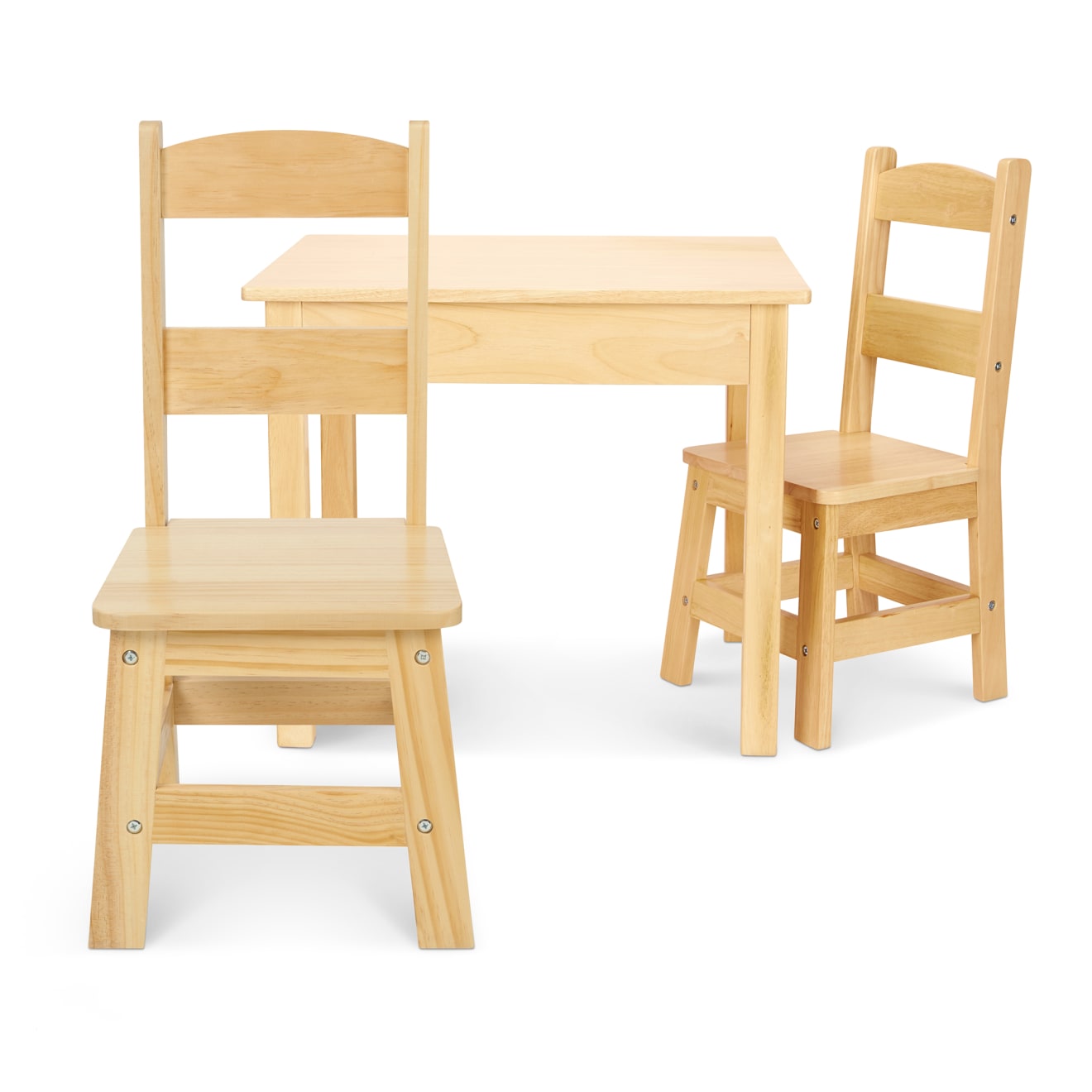 Wooden Table & Chairs - Natural - Image 5