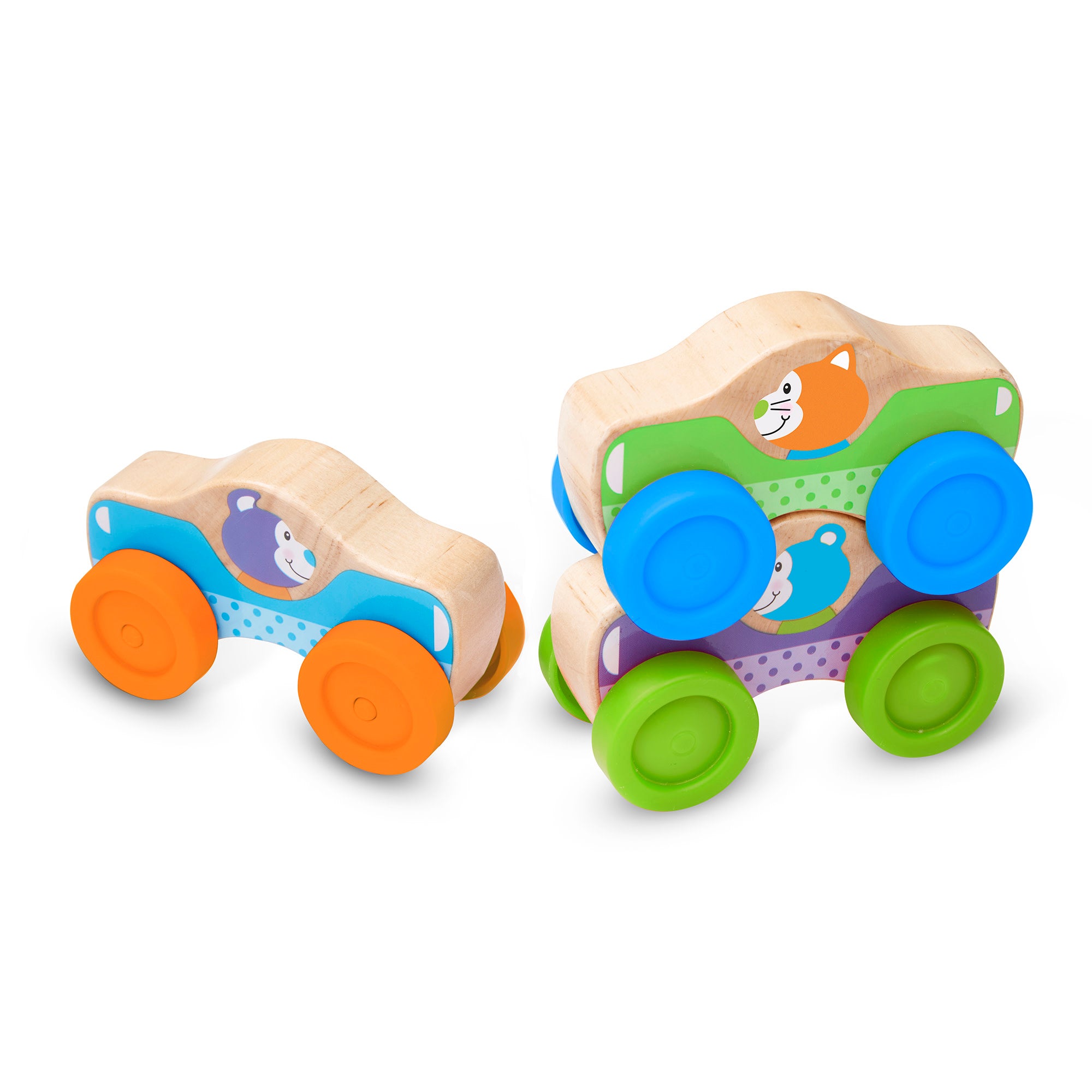 Wooden Animal Stacking Cars - Image 9