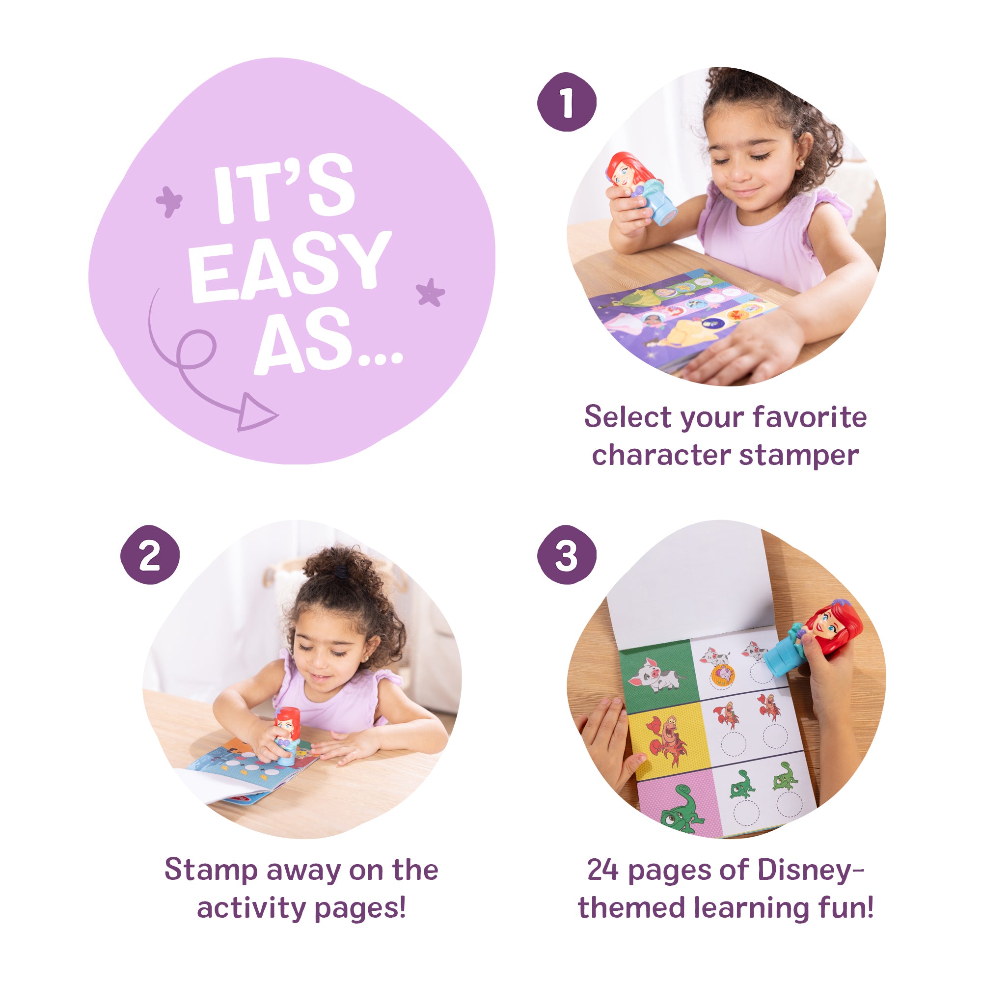 Sticker WOW!? Disney Ariel Bundle: Activity Pad & Sticker Stamper + Mini Activity Pad and 200 Refill Stickers - Image 5