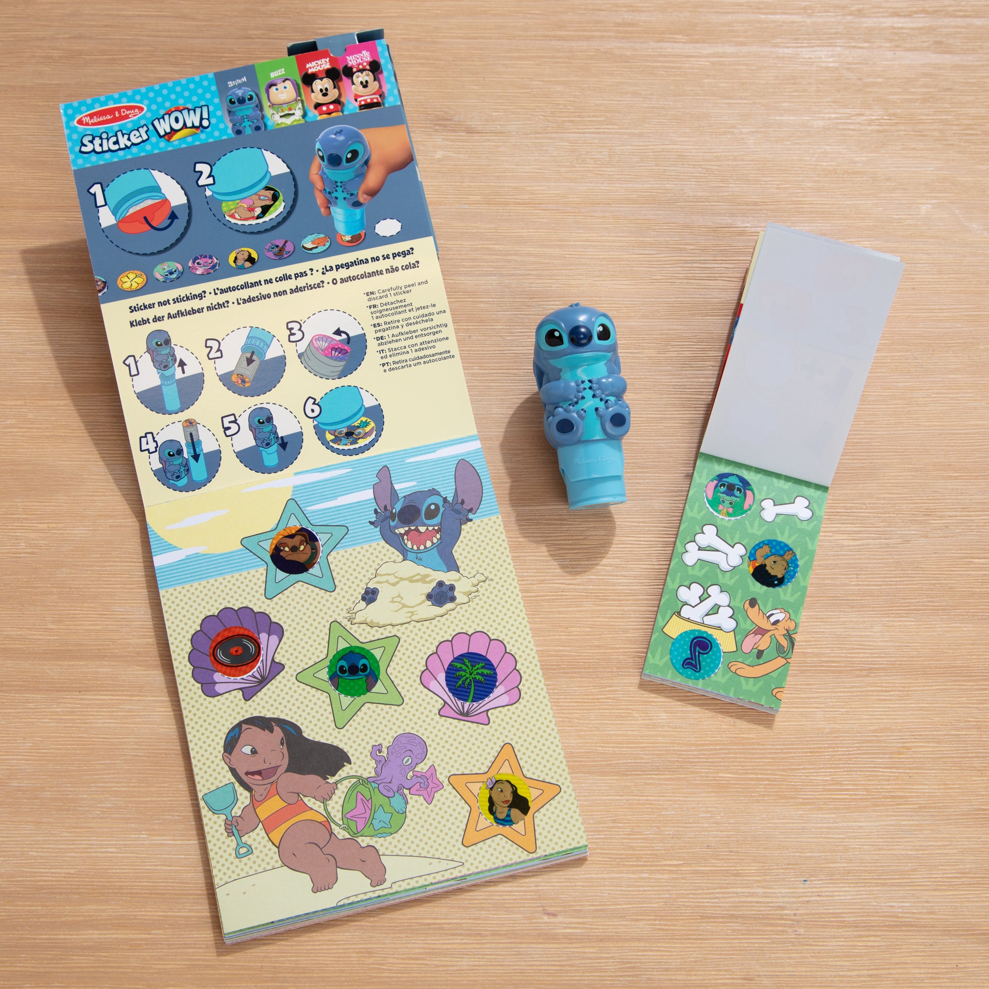 Sticker WOW!? Disney Stitch Bundle: Activity Pad & Sticker Stamper + Mini Activity Pad and 200 Refill Stickers - Image 6